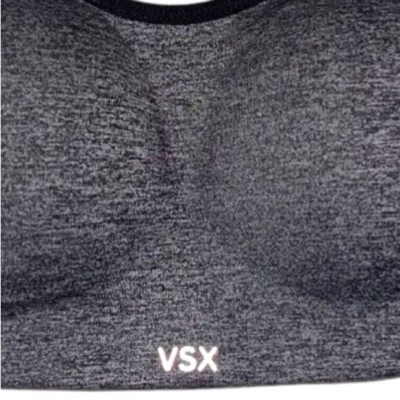 Victoria’s Secret VSX Sport Sports Bra Gray Adjustable Activewear Athletic 32C - Picture 10 of 16